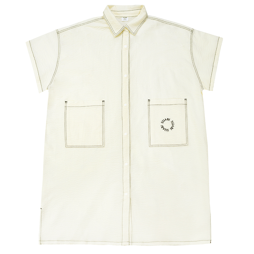 [K&amp;J]Shirt Dress : Ivory  ▷15%할인