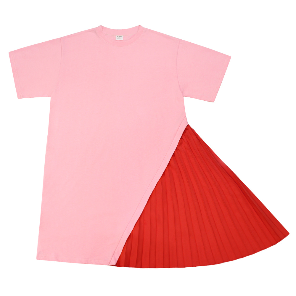 [K&amp;J]Cut Out Pleats Dress : Pink ▷15%할인